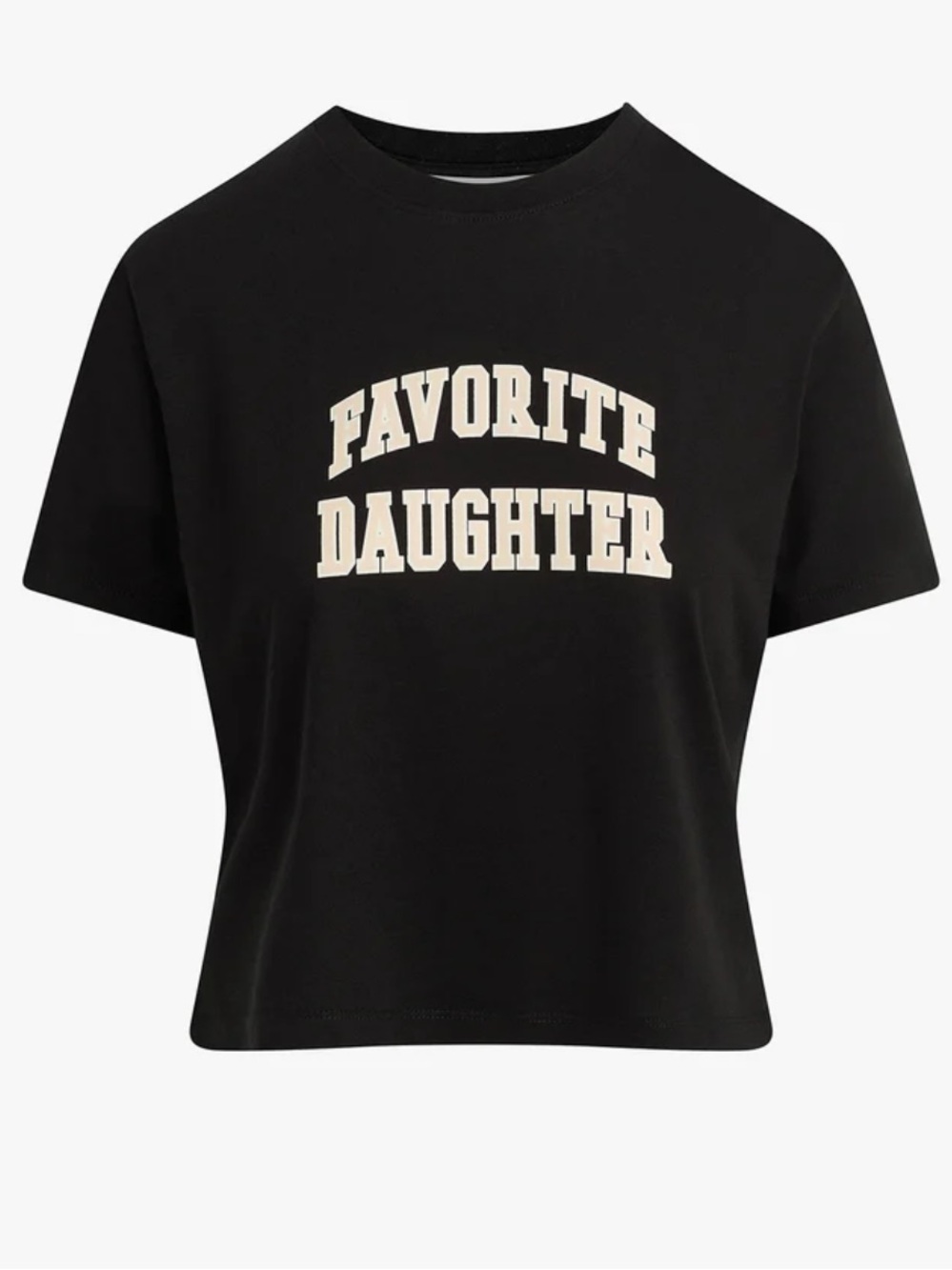 Favorite Daughter The Cropped Collegiate Tee Women’s Size Large New with tags